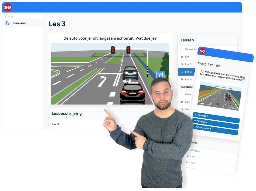 Online theoriecursus dashboard